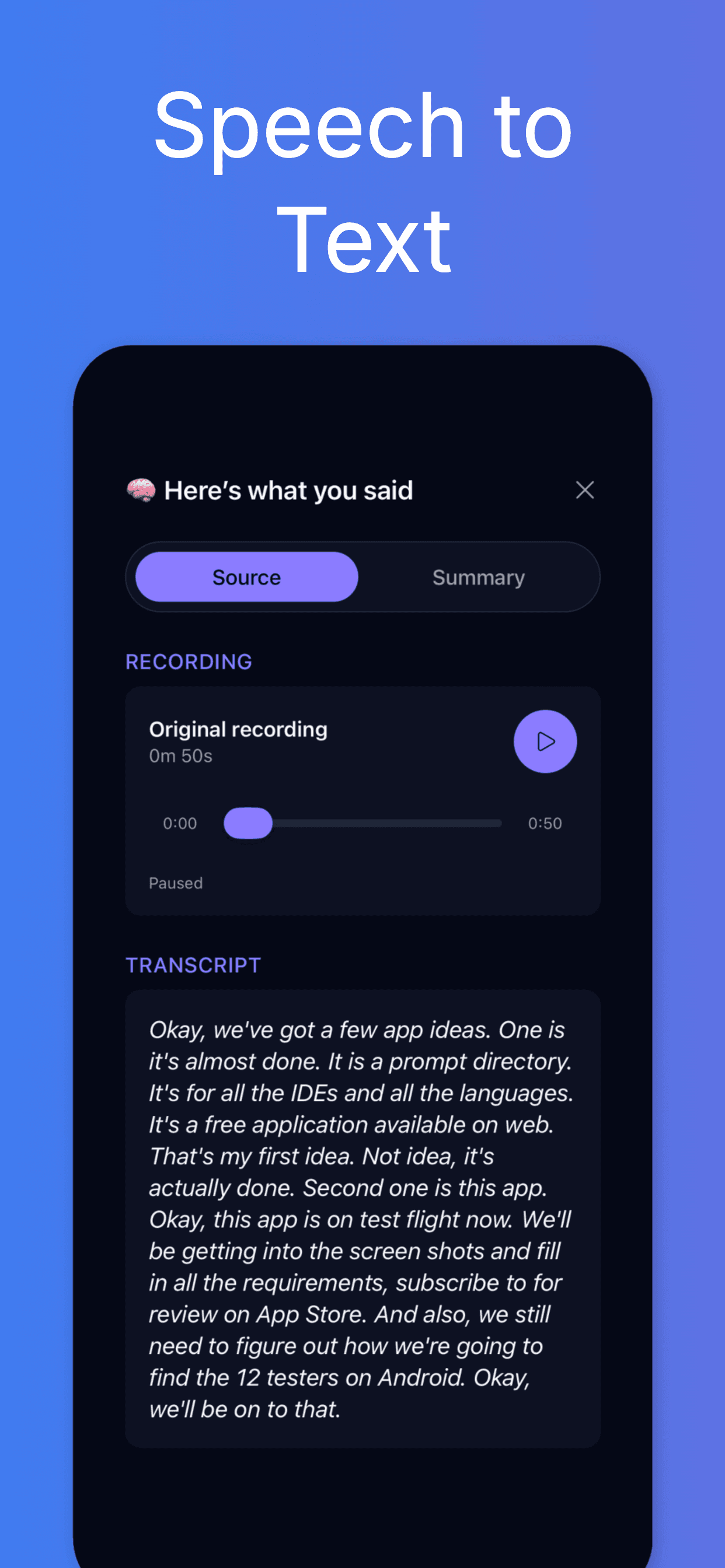 VoiceScribe AI screenshot 2